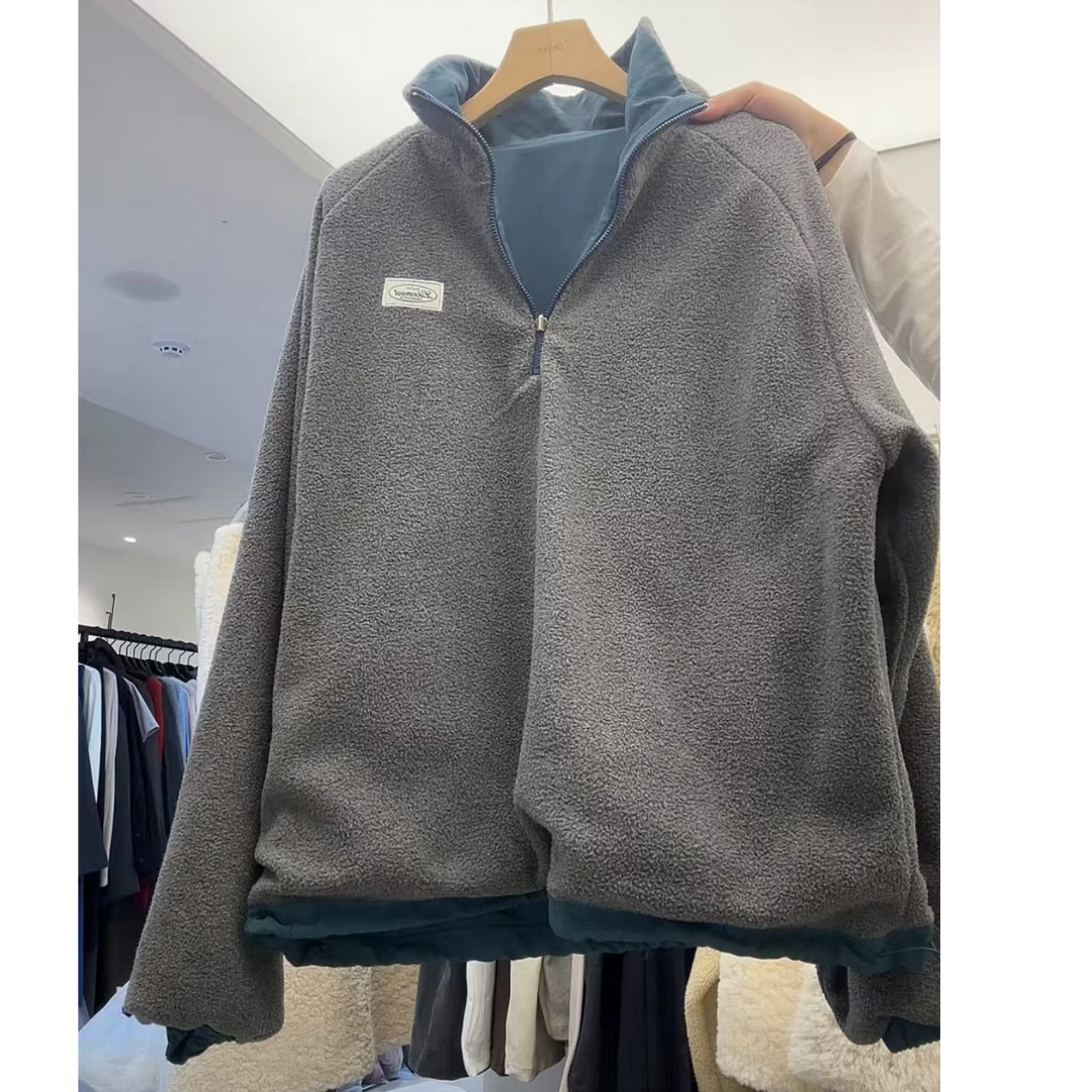 【A2在韩国】东大门女士双面上衣长袖卫衣外套《NO退NO换》