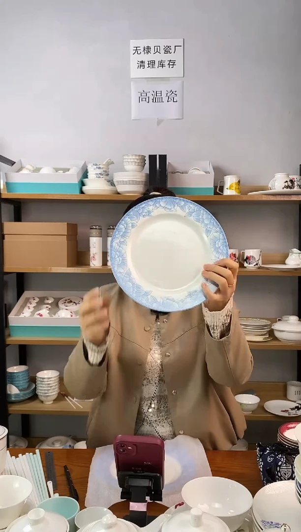 9寸元平盘子一个P006