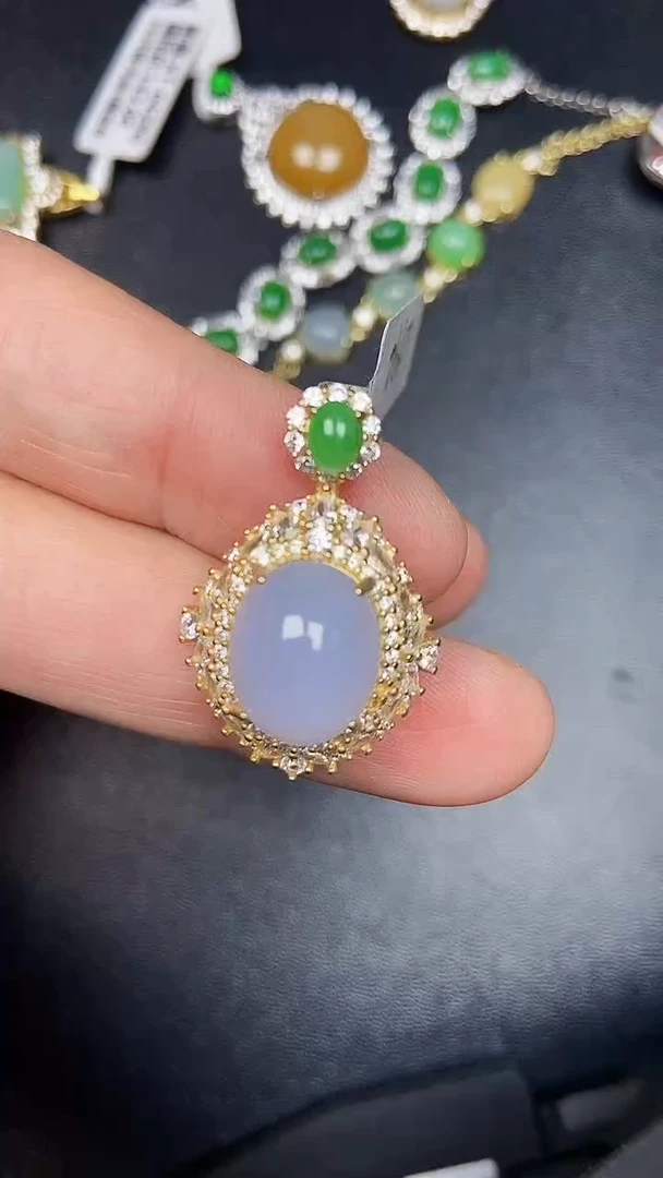 银S925镶嵌戒指翡翠1560