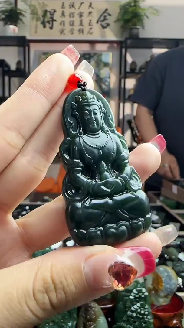 颈饰未镶嵌和田玉多样性发货发其一