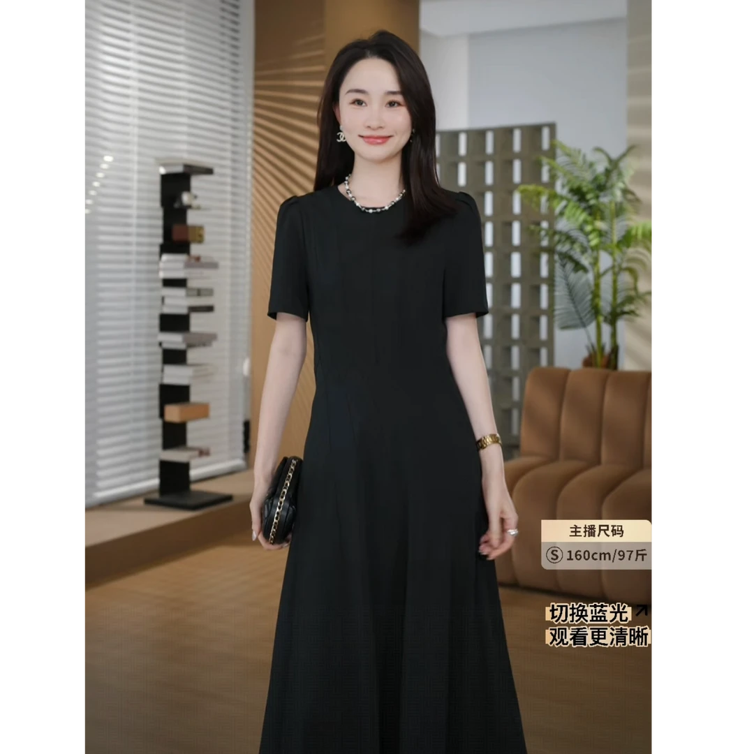 HELA AOMI“五线谱”优雅名媛风收腰高端设计感连衣裙CY5BC72488