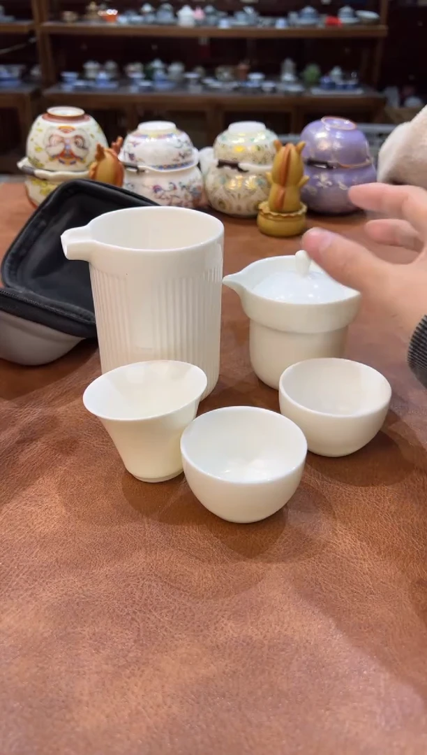 真的很便宜会开片的旅行茶具