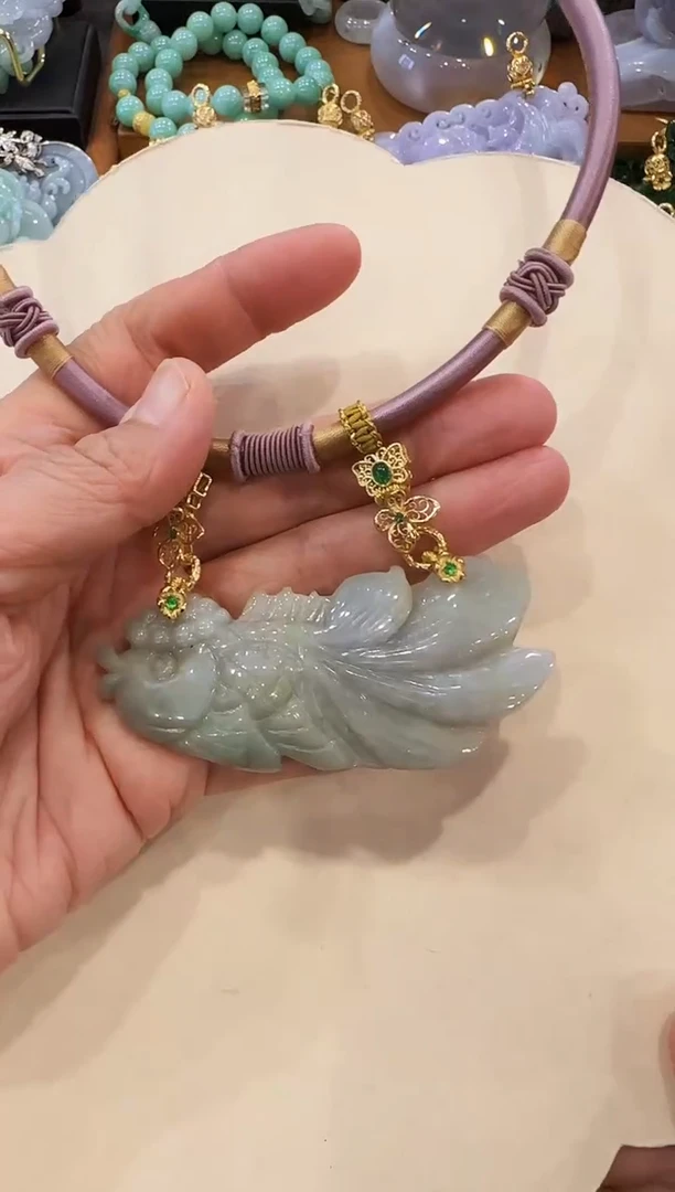 【闪购商品】翡翠颈饰未镶嵌国风