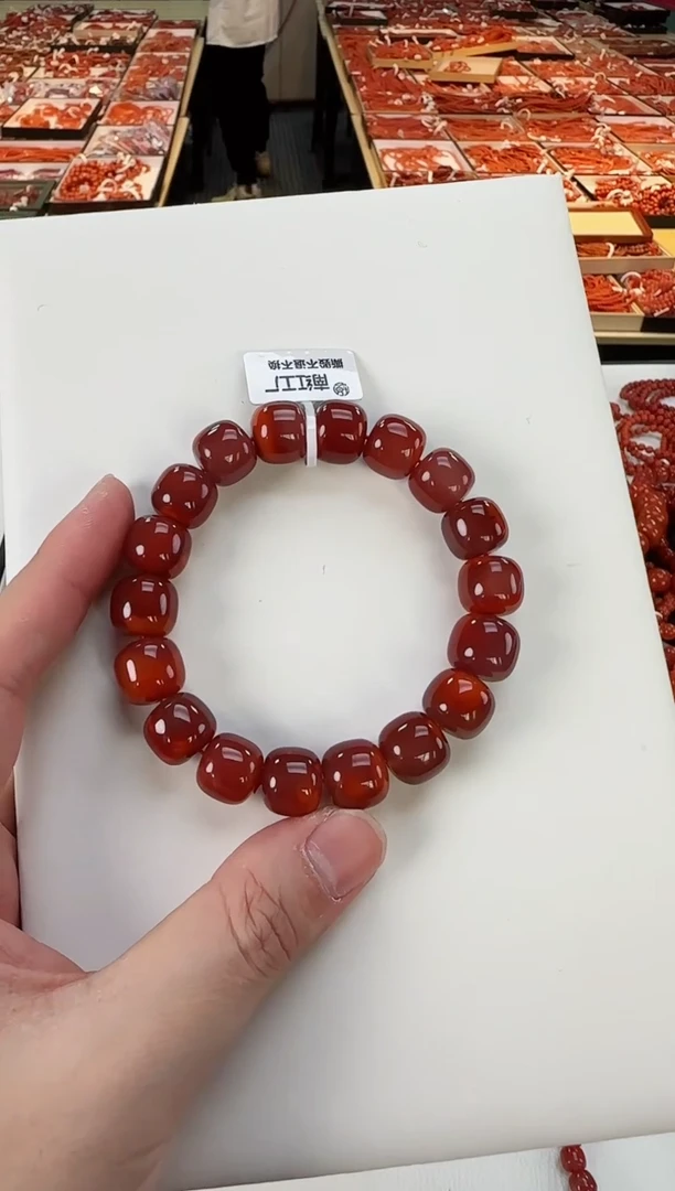 【闪购商品】南红玛瑙瓦西老型手串13+未镶嵌一个/条