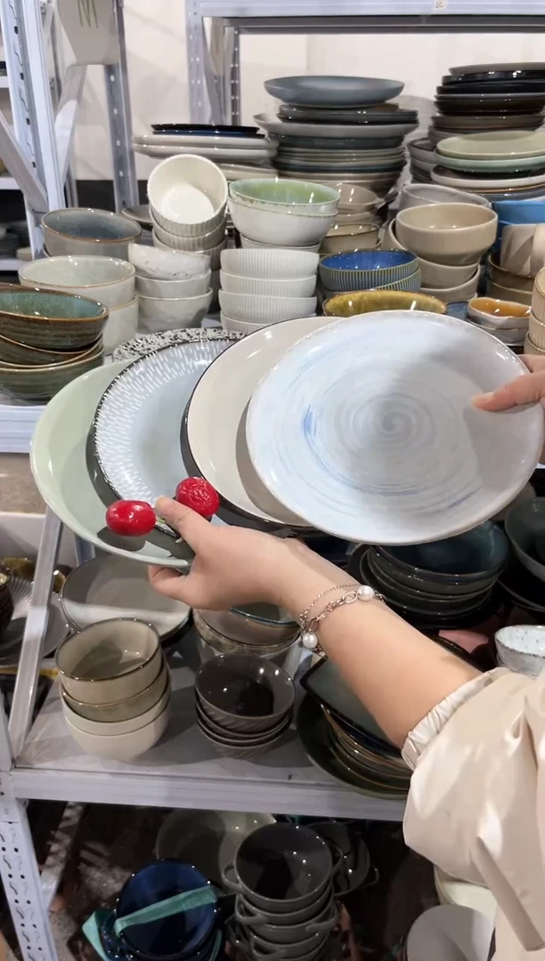 【闪购商品】瓷片外贸尾货瑕疵满20包邮X4 小盘组合