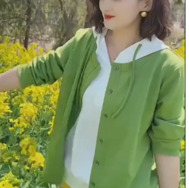 2025春季新款网红同款洋气减龄爆款连帽外套假两件裤子TUI23