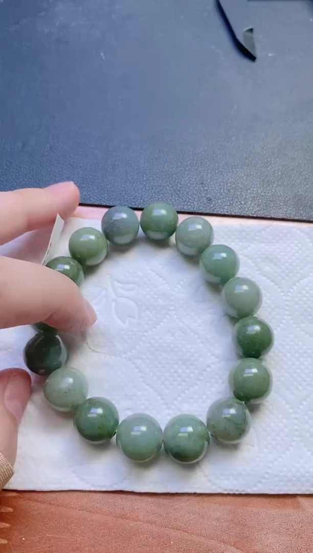 未镶嵌手链翡翠珠串
