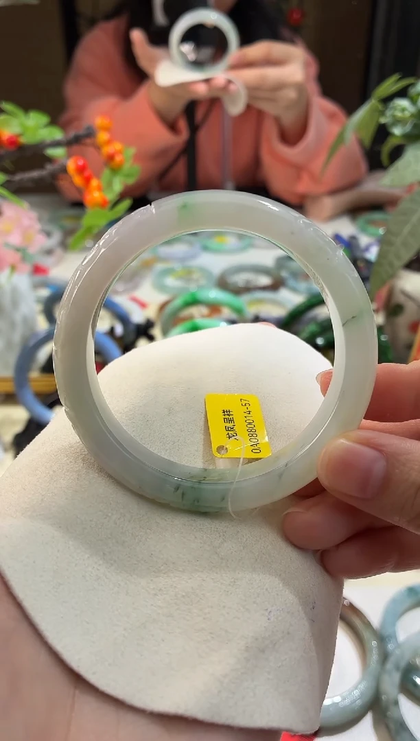 未镶嵌手镯翡翠24  翡翠手镯 57