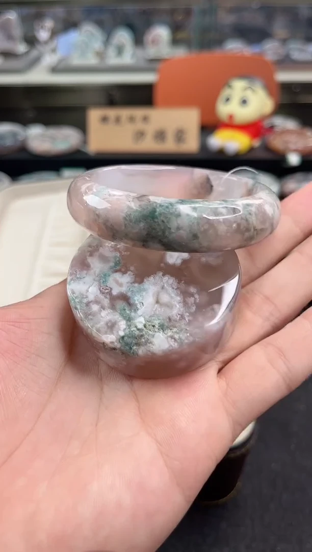 未镶嵌手镯石英质玉尘*丷圈口（赠品镯心）