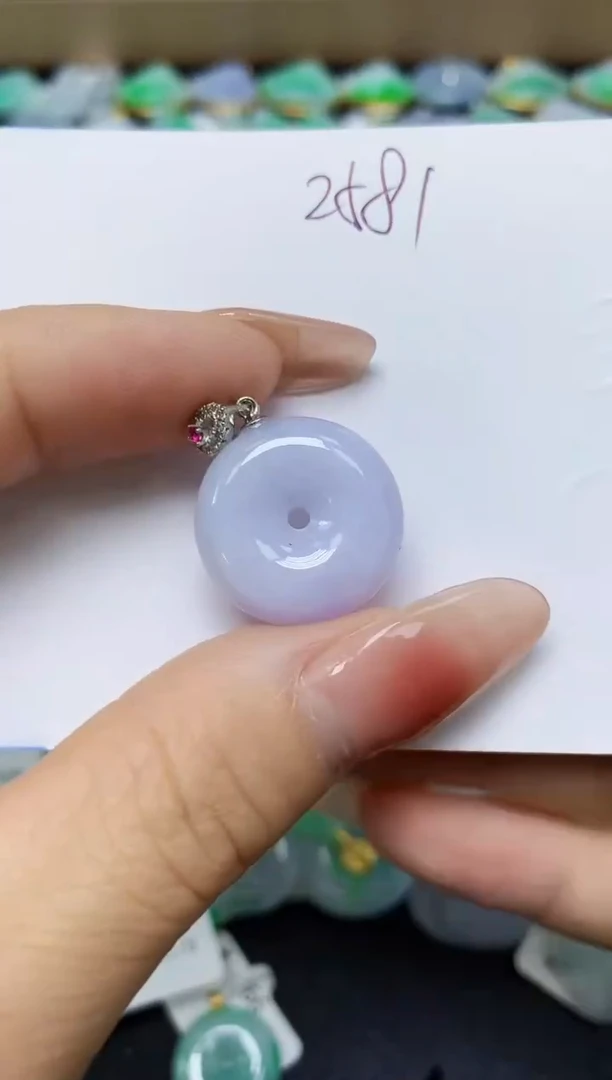 翡翠未镶嵌颈饰 天然缅甸翡翠A货