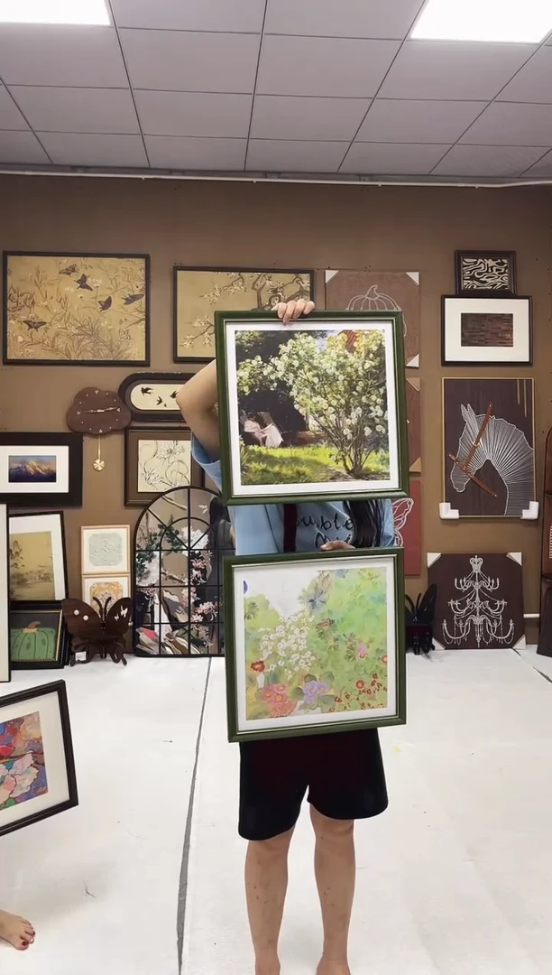 竖款莫奈  40*40  2副