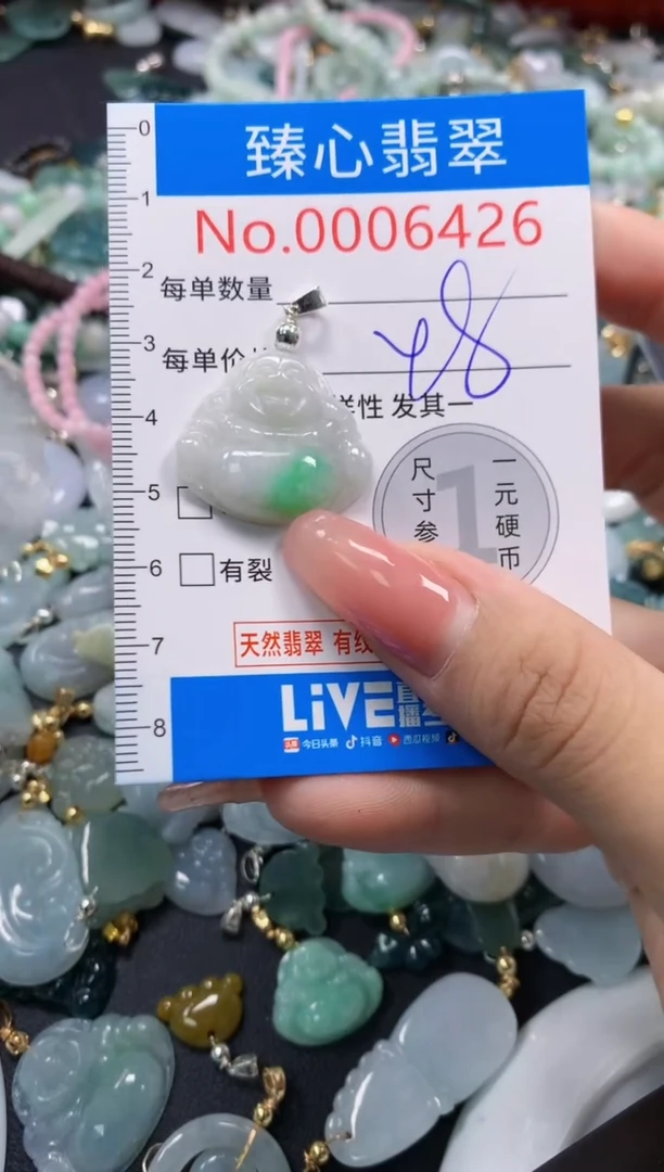 翡翠未镶嵌颈饰6426
