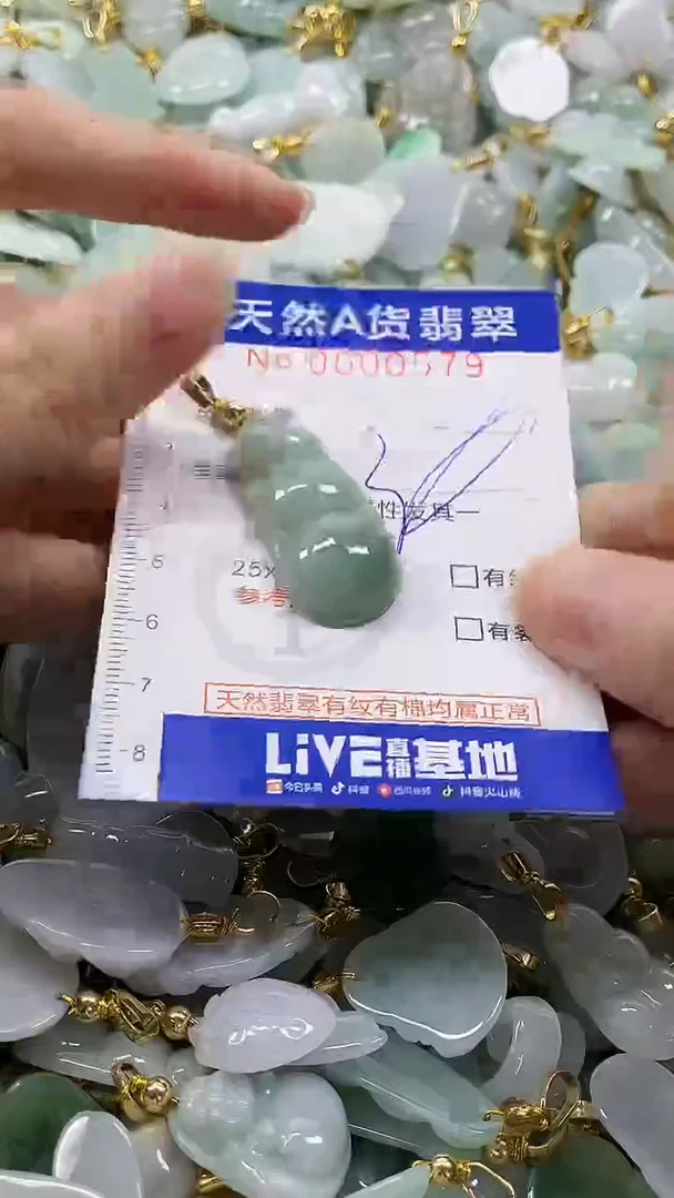 颈饰未镶嵌翡翠纯天然a货翡翠