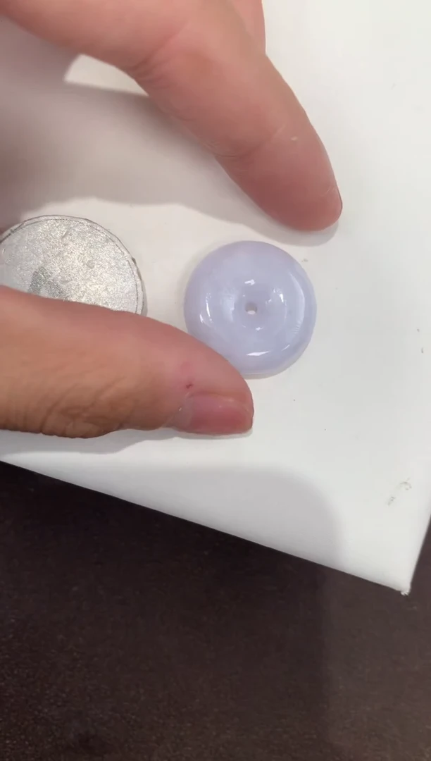 颈饰18K金镶嵌翡翠天然缅甸A货翡翠