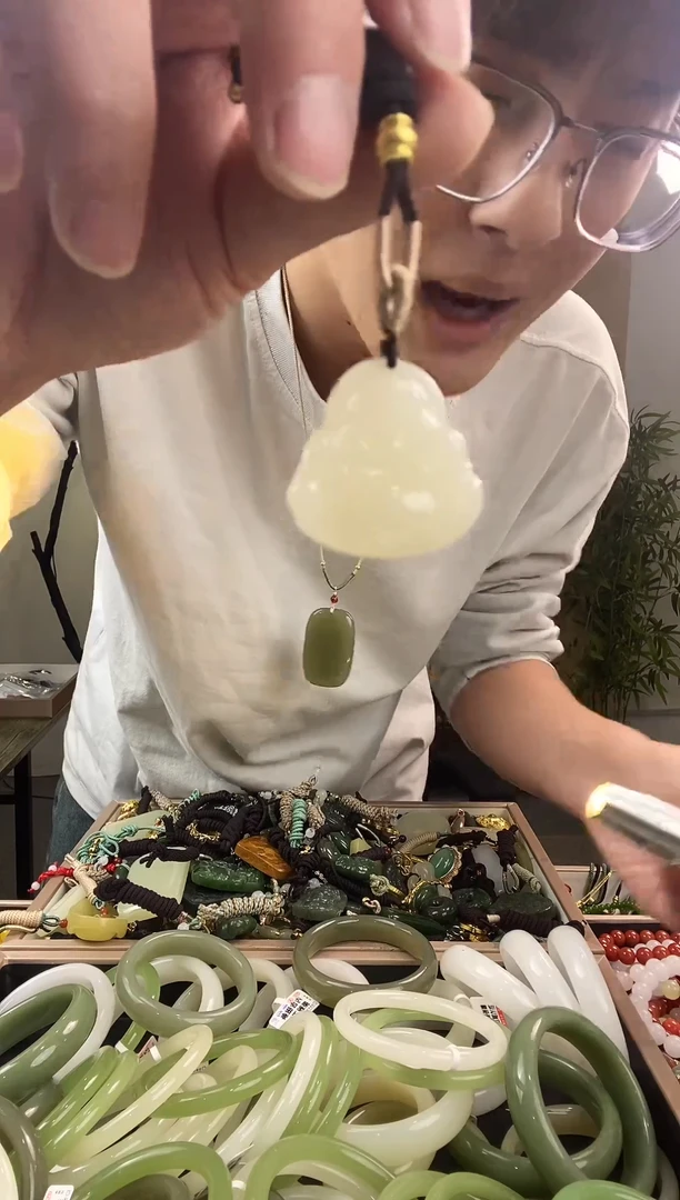 颈饰未镶嵌和田玉多样性拍一发一   0136