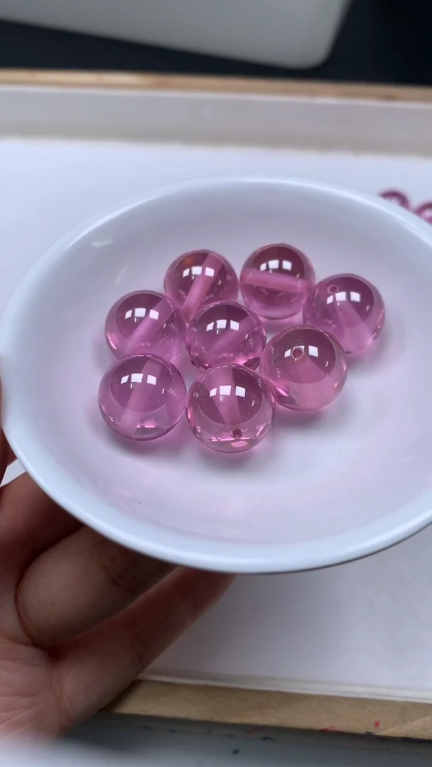 未镶嵌天然锆石散珠粉锆石 16mm  1个15元