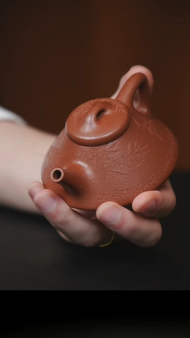茶壶紫砂文瓢 100cc 红降坡