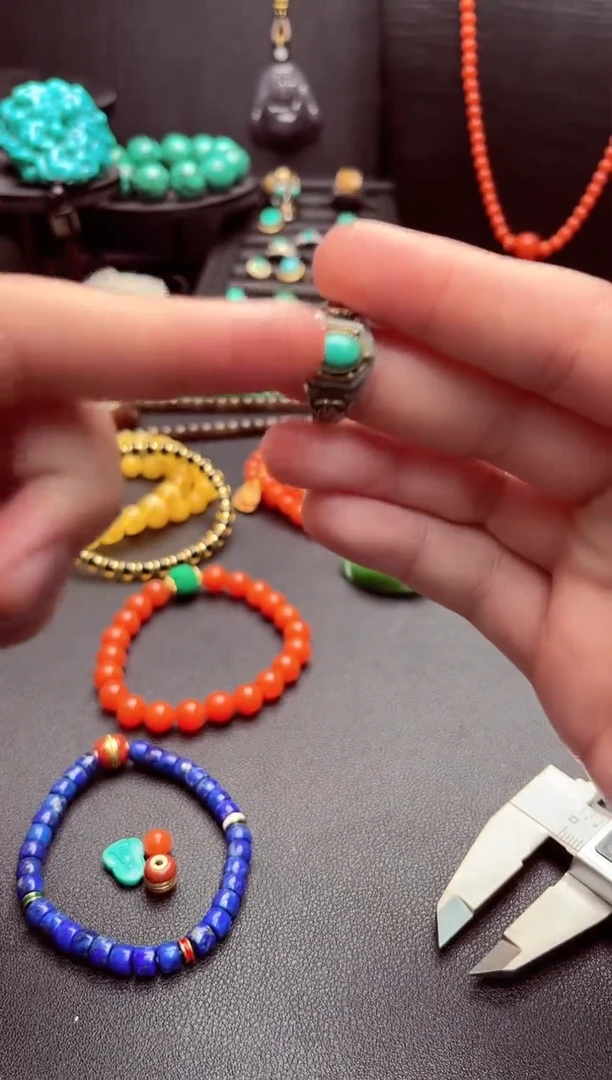 【闪购商品】绿松石戒指合金绿松石戒指