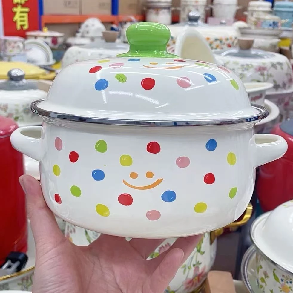 直径18CM笑脸辅食锅汤锅【先看温馨提示 介意勿拍】