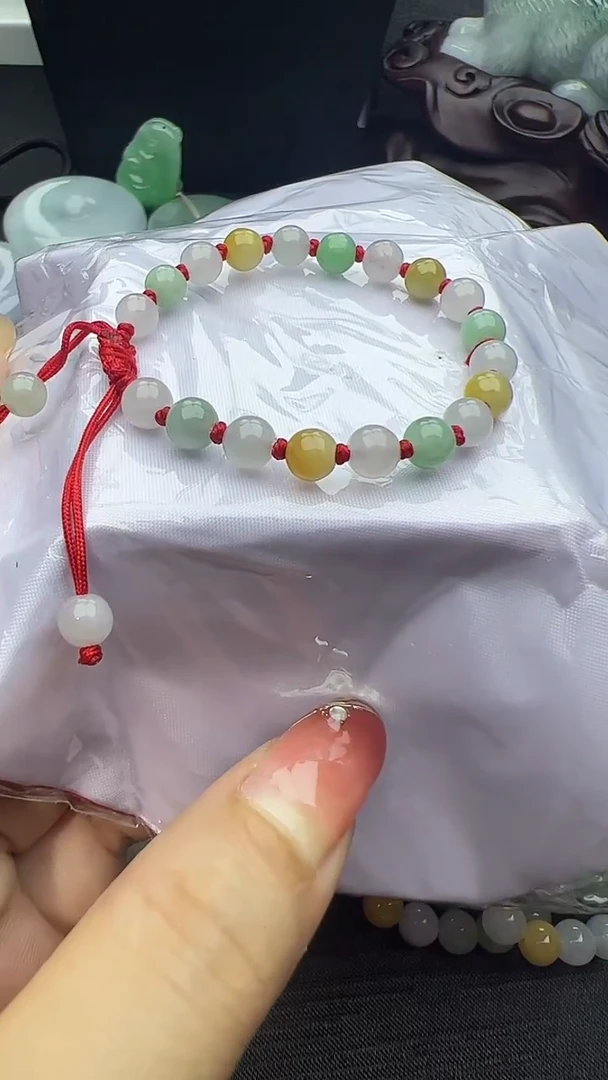 未镶嵌手串翡翠小朋友多宝手串