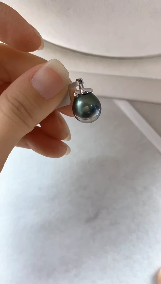 银S925镶嵌吊坠(不含链)海水珍珠1