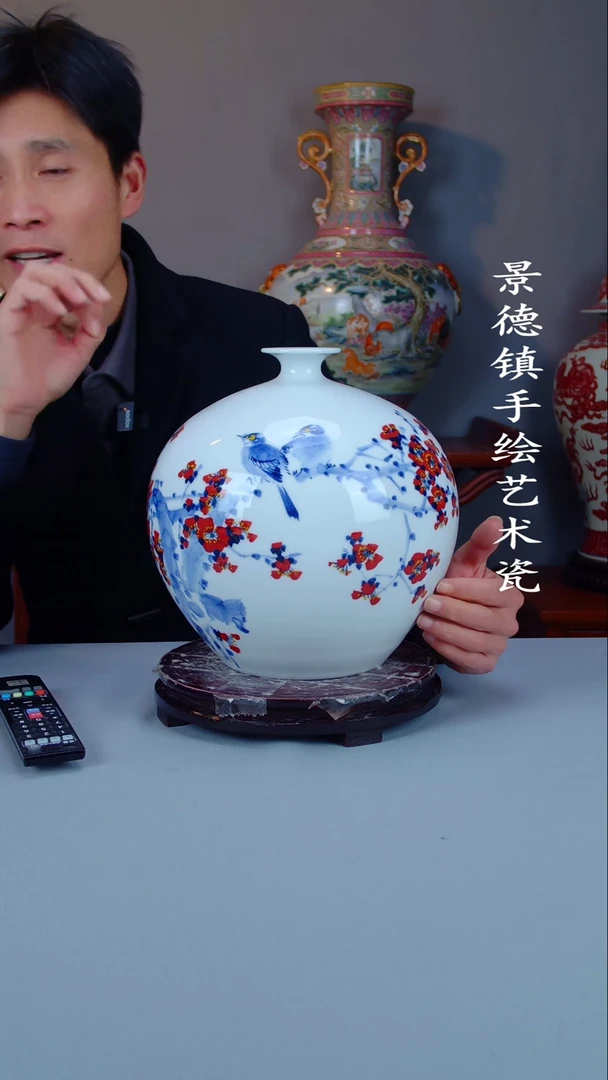 摆件陶瓷景德镇手工手绘陶瓷摆件18