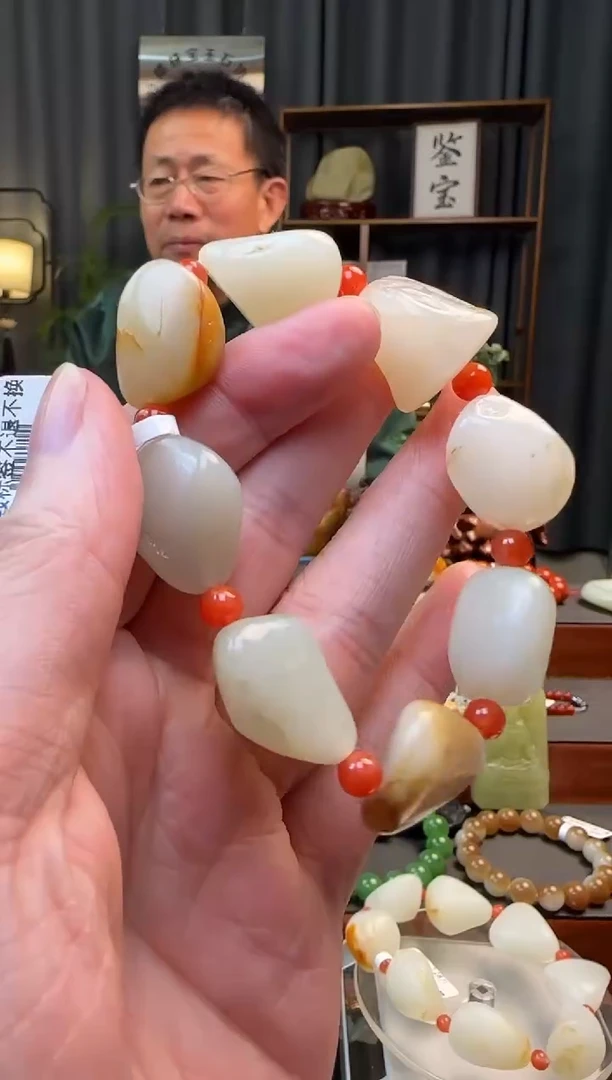 吊坠(不含链)未镶嵌和田玉手串