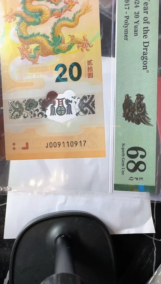 塑料2024 龙钞 单张 如图  啊啊啊啊