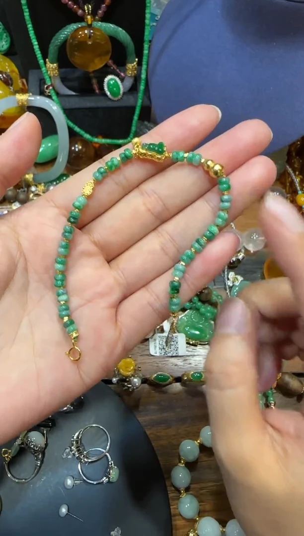 未镶嵌手链翡翠手串