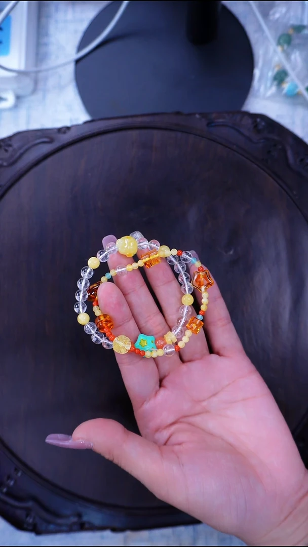 手链琥珀未镶嵌1.5日 多样性发其一