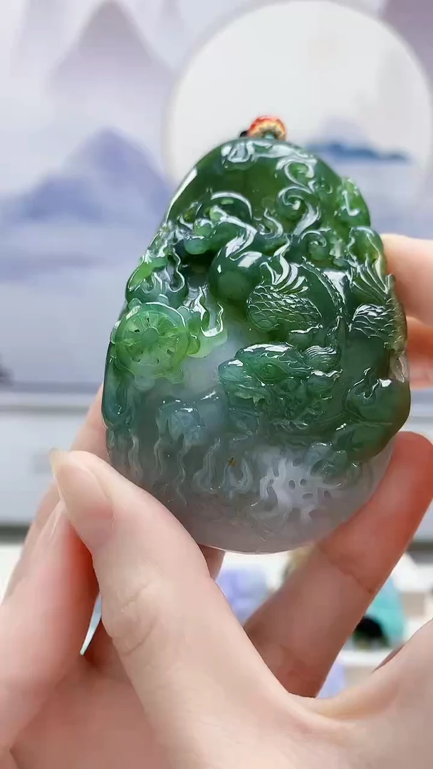 未镶嵌定制翡翠5160ry-毛货挂件81