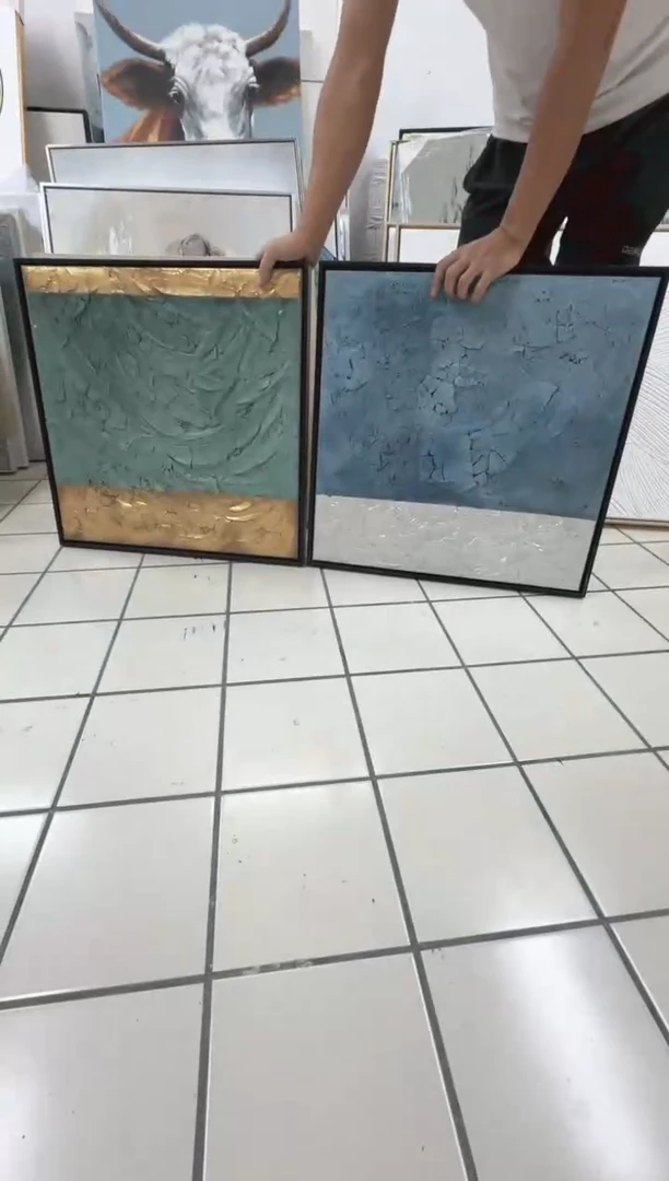 168现代艺术装饰画油画60*60*2