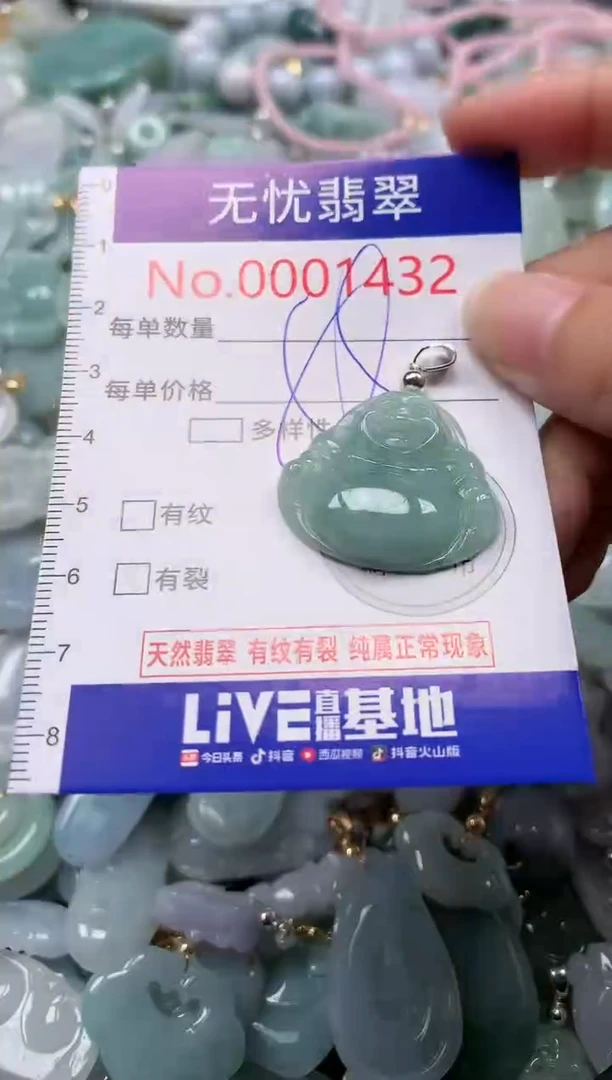 翡翠未镶嵌吊坠(不含链)1432