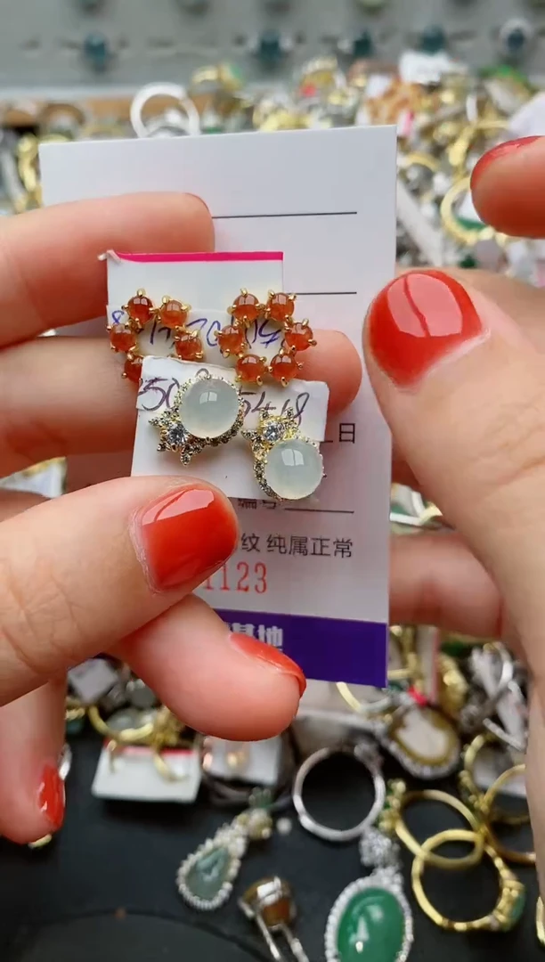 银S925镶嵌戒指翡翠.