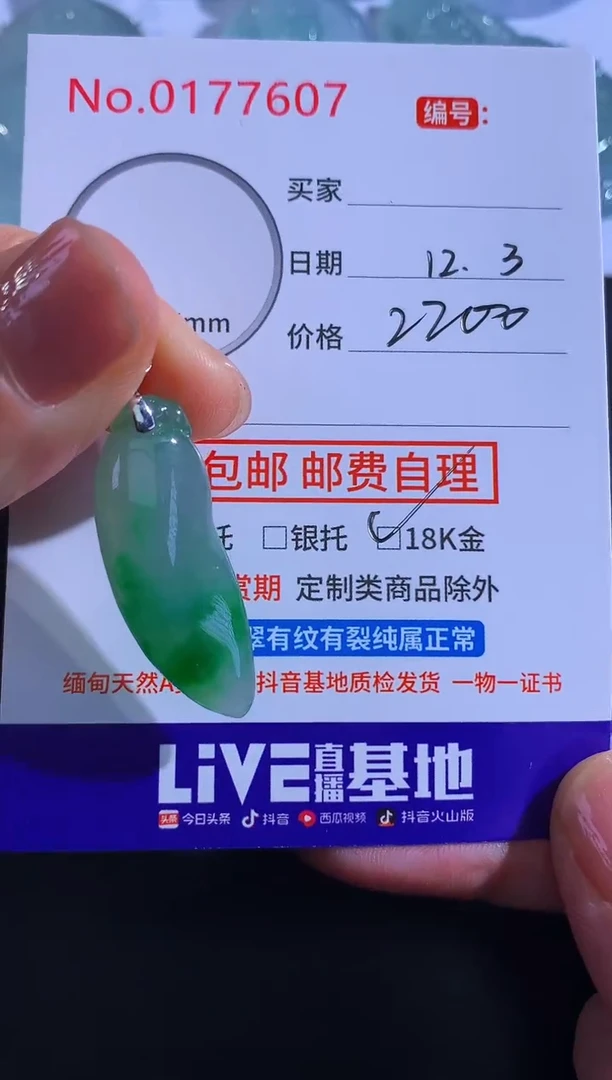 颈饰未镶嵌翡翠现***情！