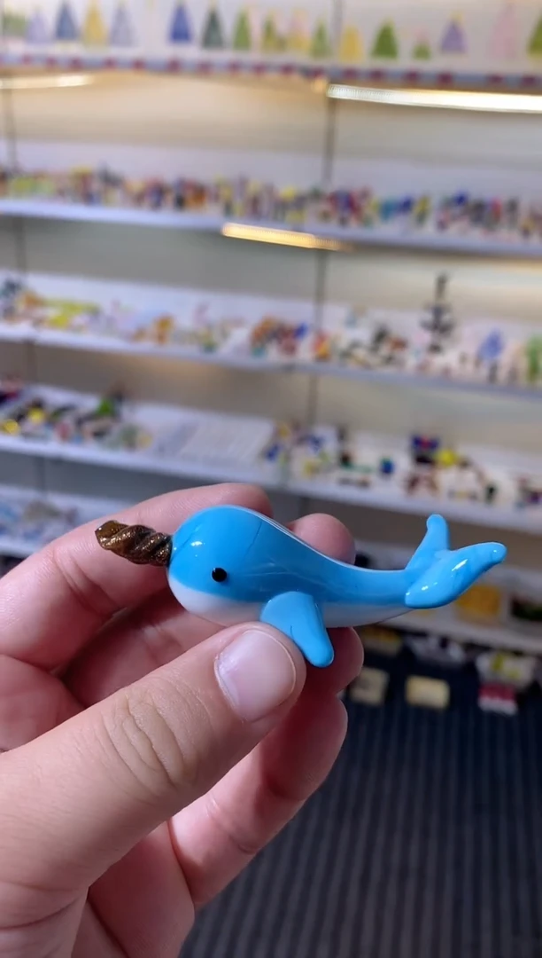 琉璃手工艺品独角鲸