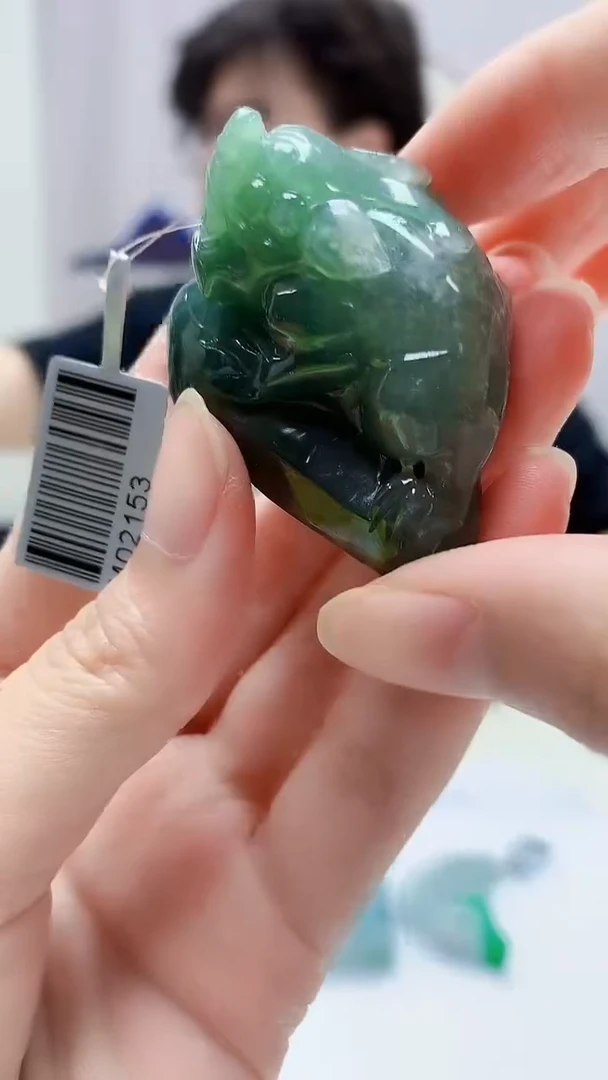 定制翡翠未镶嵌4688zm-毛货挂件66