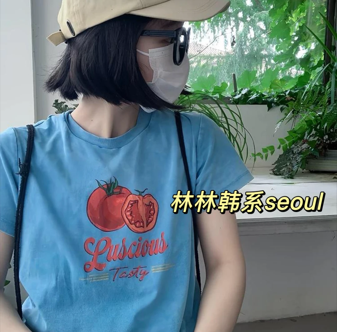 编码A401-500夏季短袖 林夏.韩系seoul