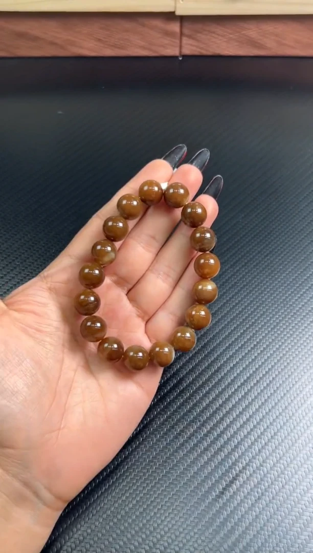 未镶嵌手串和田玉若羌微色差卡12M