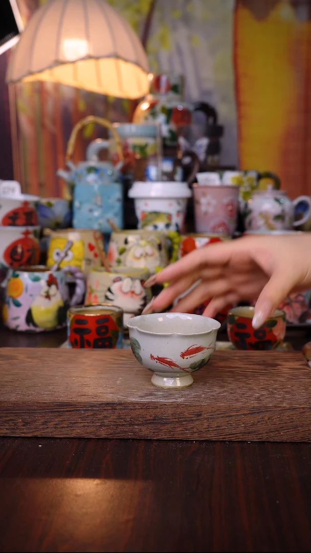 杯子泥垚手作 景德镇手工手绘陶瓷器物
