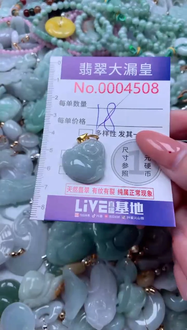吊坠(不含链)未镶嵌翡翠4508