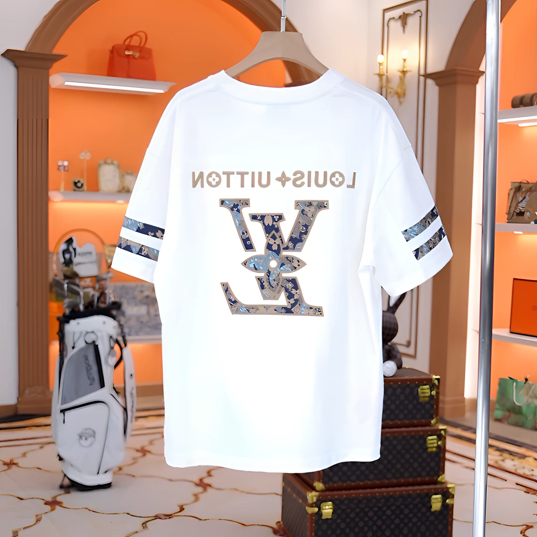 Lord Yan 新链接夏季宽松圆领百搭显瘦潮牌情侣T恤 82626