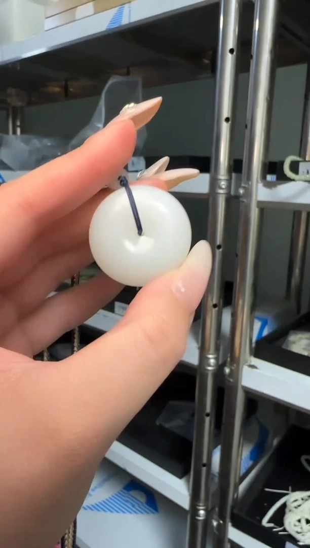 颈饰未镶嵌和田玉白玉平安扣