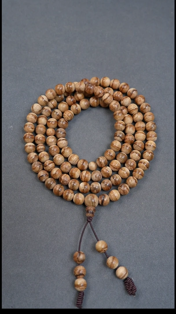 沉香手串7mm达拉干虎斑多圈14.62g