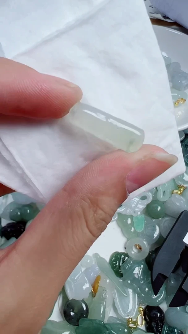 散珠翡翠865号链接，A货翡翠
