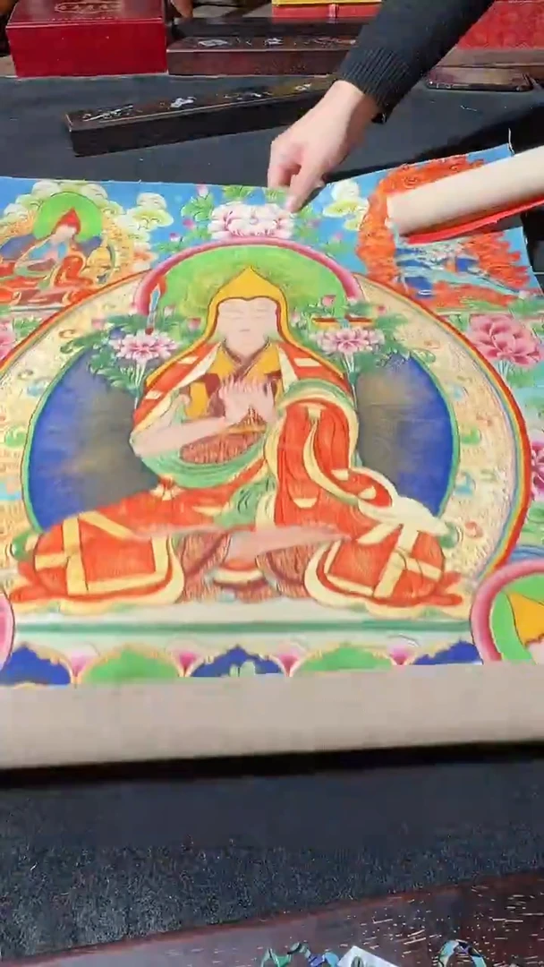 卷轴画藏式珍藏彩绘艺术馆57