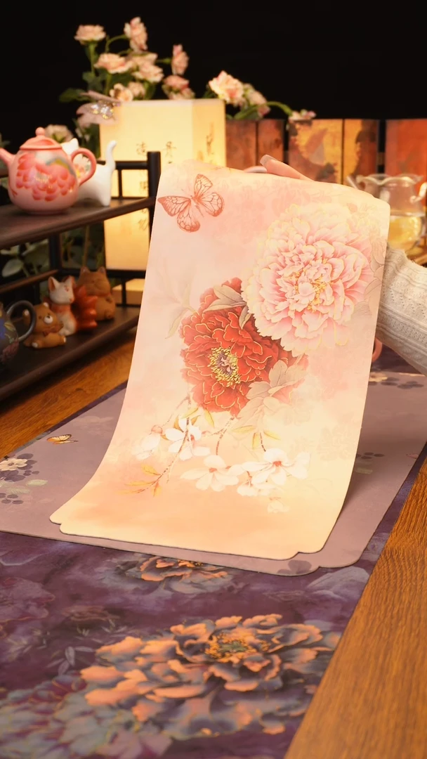 【闪购商品】粉色牡丹茶席·····