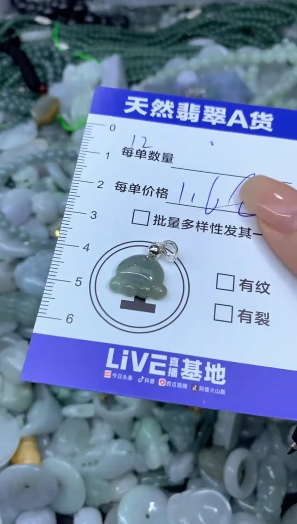 颈饰未镶嵌翡翠天然翡翠A货批量多样性发一件