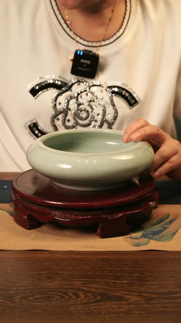 纯手工 粉青 绞胎 水洗2