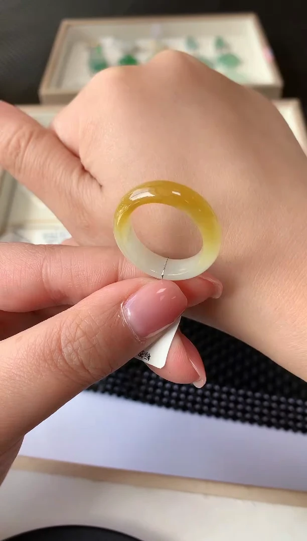 未镶嵌戒指翡翠34 15-16